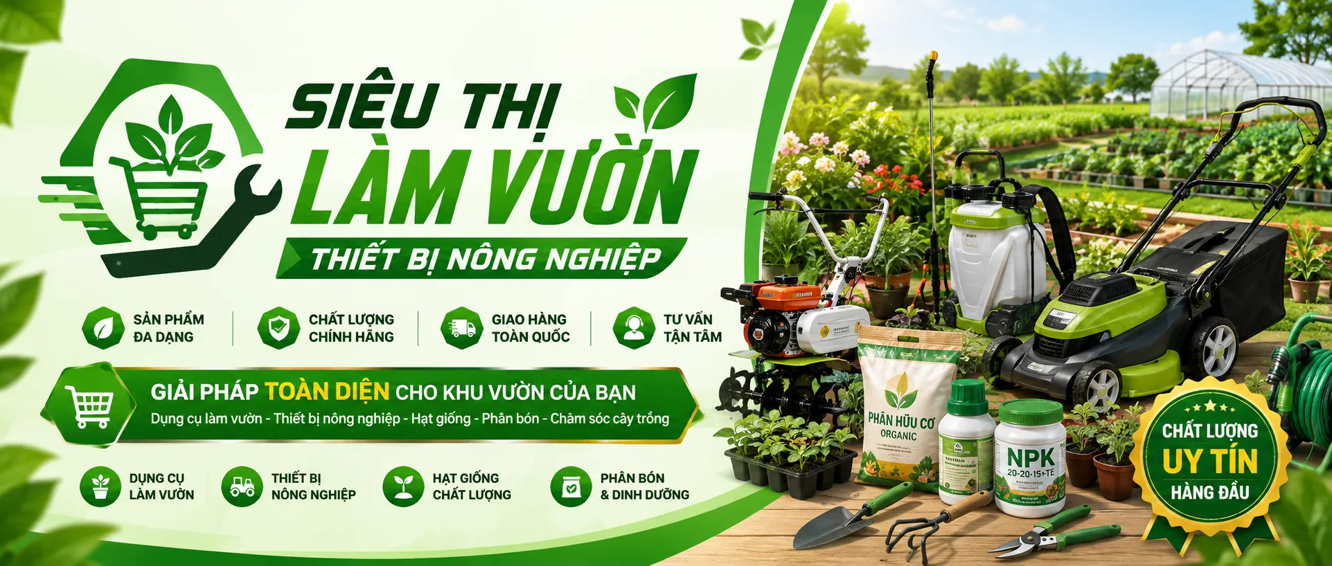 Dụng Cụ Làm Vườn & Hệ Thống Tưới Tự Động