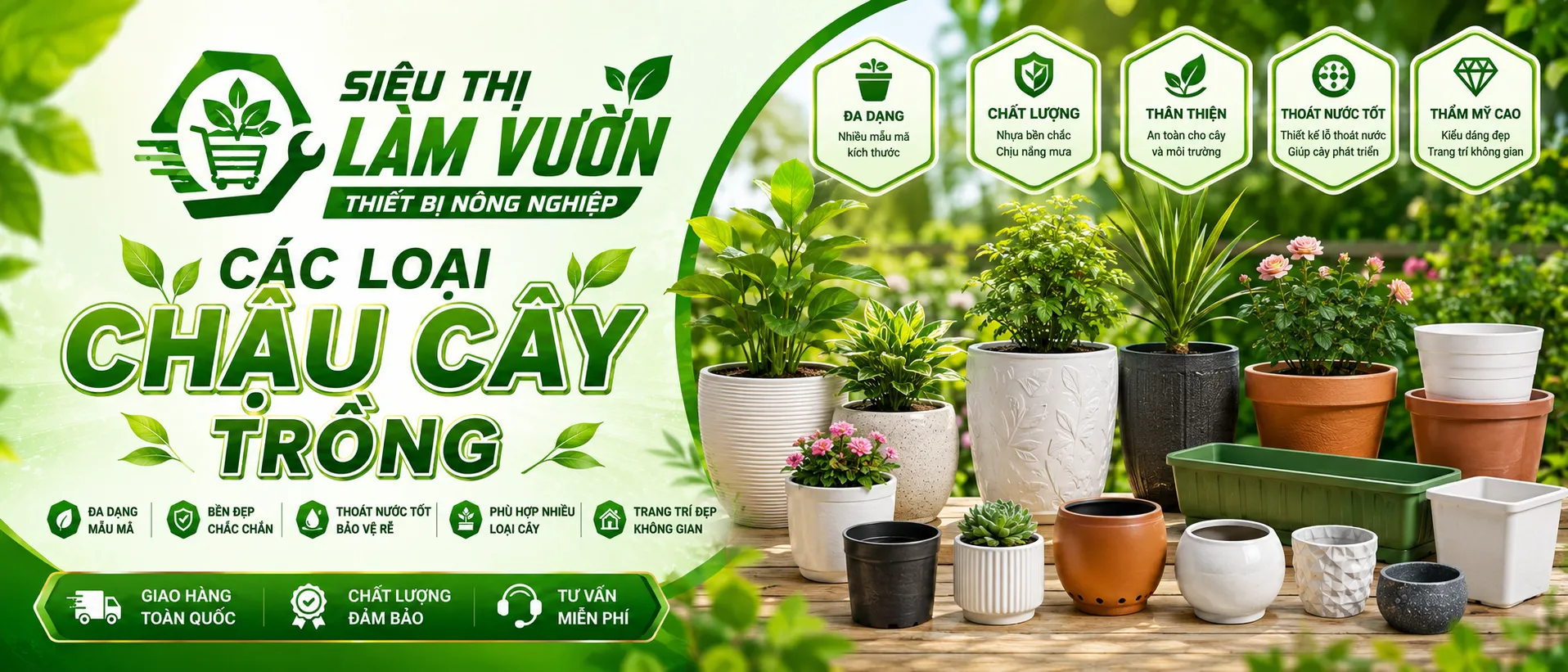 Vật Tư Nông Nghiệp & Cây Cảnh Cao Cấp