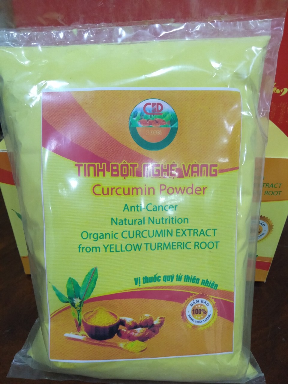 Tinh bột nghệ vàng đóng túi 500 g