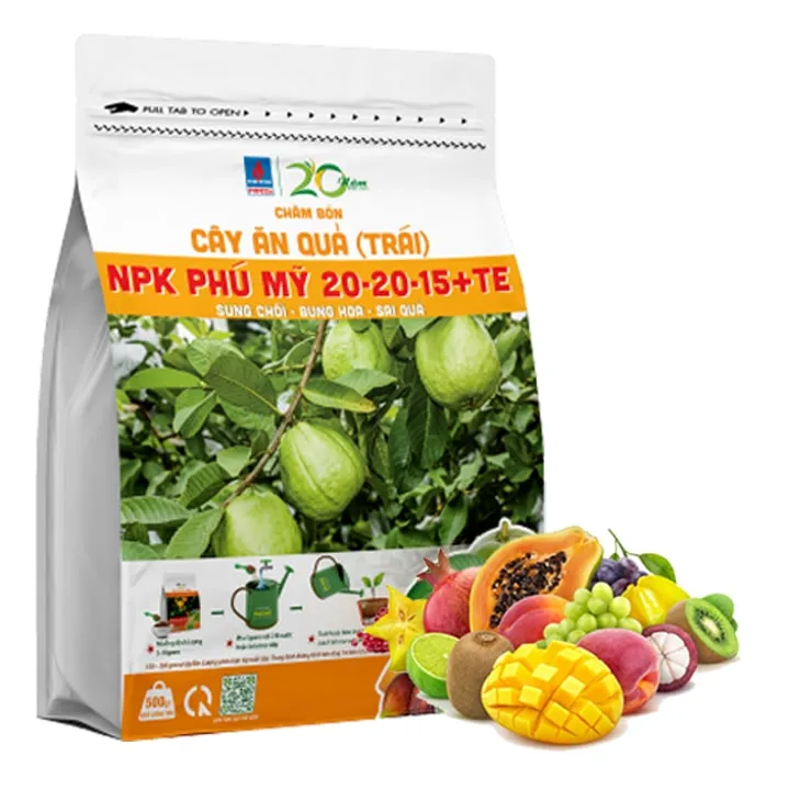 Phân Bón Cây Ăn Quả, NPK Phú Mỹ, Gói 500gr